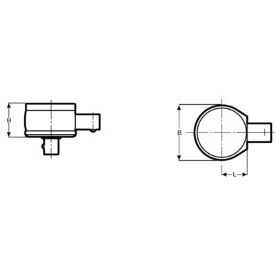 BAHCO Głowica grzechotka dwukierunkowa 9x12 mm 1/2" BAHCO