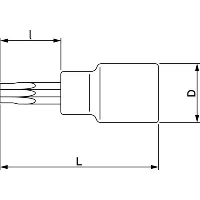 BAHCO Nasadka trzpieniowa 1/2" do śrub TORX T40 do pracy na wysokościach BAHCO BAHCO Nasadka trzpieniowa 1/2" do śrub TORX T40 do pracy na wysokościach BAHCO