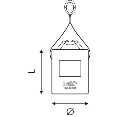 BAHCO Torba narzędziowa do prac na wysokościach 30 L 30 kg BAHCO