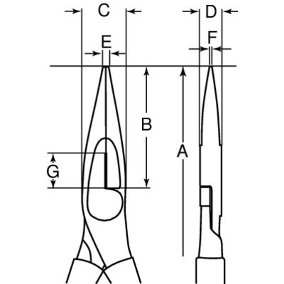 BAHCO Szczypce z półokrągłymi końcówkami izolowane 1000V 160 mm BAHCO