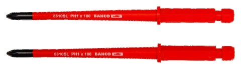 BAHCO Grot wymienny izolowany SLIM PH1x100 mm do wkrętaka 808060, 2 szt. BAHCO