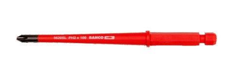 BAHCO Grot wymienny izolowany SLIM kombinowany do śrub 6.0/PH2 x 100 mm do wkrętaka 808060, 2 szt. BAHCO