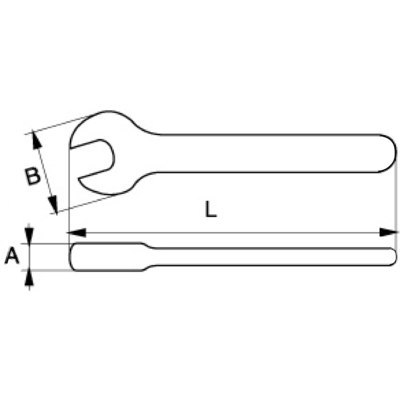 BAHCO Klucz płaski izolowany 8 mm BAHCO