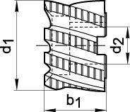 V-COIL Standardowa wkladka do gwintow 2xD M6x1 V-COIL (100 szt.)