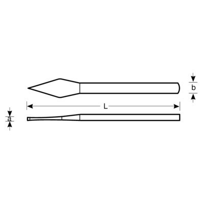 BAHCO Dłuto przekrojowe, nieiskrzące CU-BE 6x140 mm BAHCO