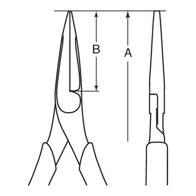 BAHCO Szczypce płaskie, nieiskrzące AL-BR 160 mm BAHCO