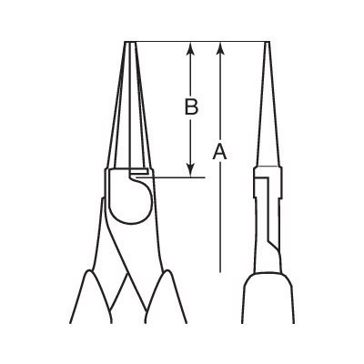 BAHCO Szczypce półokrągłe wydłużone CU-BE 160mm BAHCO