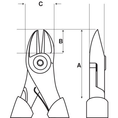 BAHCO Szczypce tnące nieiskrzące AL-BR 160 mm BAHCO