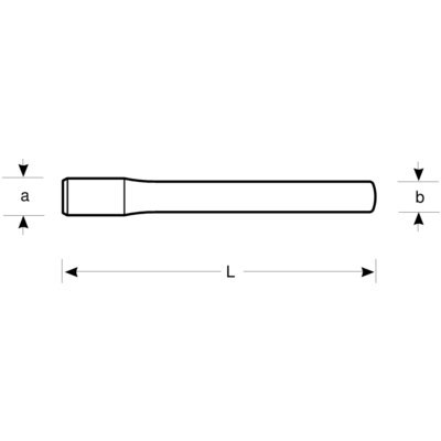 BAHCO Dłuto płaskie, nieiskrzące CU-BE 24x250 mm BAHCO BAHCO Dłuto płaskie, nieiskrzące CU-BE 24x250 mm BAHCO