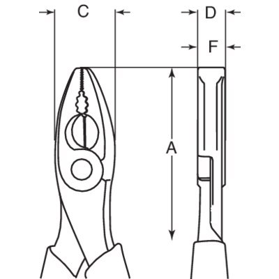 BAHCO Szczypce uniwersalne AL-BR 180mm BAHCO