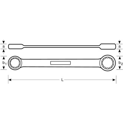 BAHCO Klucz oczkowy dwustronny, nieiskrzący CU-BE 19x22 mm BAHCO BAHCO Klucz oczkowy dwustronny, nieiskrzący CU-BE 19x22 mm BAHCO