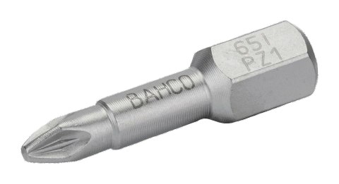 BAHCO Końcówki do wkrętaka Pozidriv 1/4" 25 mm ze stali nierdzewnej - 10 szt BAHCO