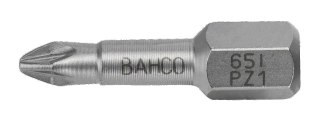 BAHCO Końcówki do wkrętaka Pozidriv 1/4" 25 mm ze stali nierdzewnej - 10 szt BAHCO