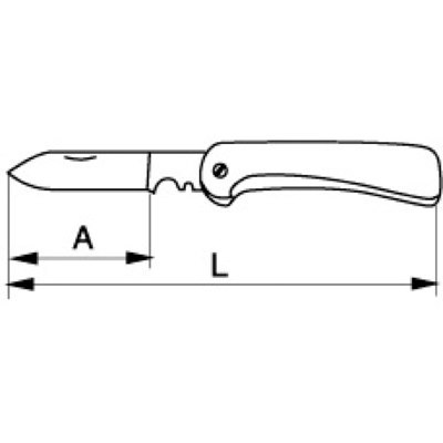 BAHCO Nóż ciesielski 100mm z etui BAHCO