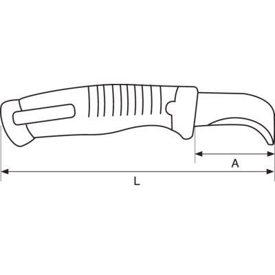 BAHCO Nóż elektryczny z prowadnicą 160 mm BAHCO