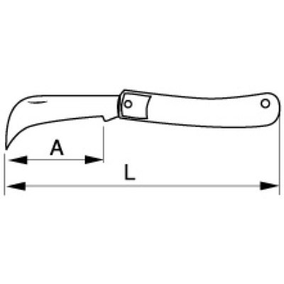 BAHCO Nóż składany dla elektryków 170 mm BAHCO