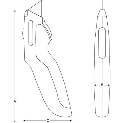 BAHCO Nóż techniczny ERGO - wysuwany, 170 mm BAHCO