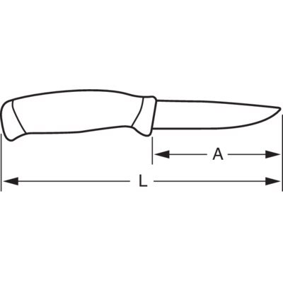 BAHCO Nóż wielozadaniowy 220 mm z kaburą BAHCO