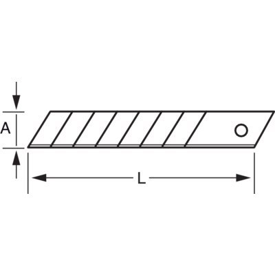 BAHCO Ostrza odłamywane 18mm 10 sztuk BAHCO