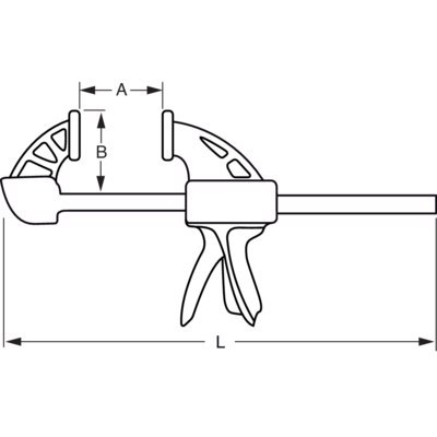 BAHCO Ścisk mały szybkotrzpieniowy 150 mm BAHCO