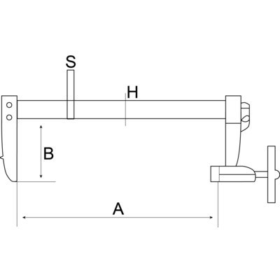 BAHCO Ścisk typu F 1000 mm 120 mm BAHCO