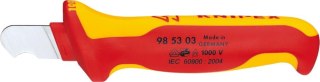 KNIPEX Nóż do kabli, 155mm, VDE, wygięty, 98 53 03, KNIPEX