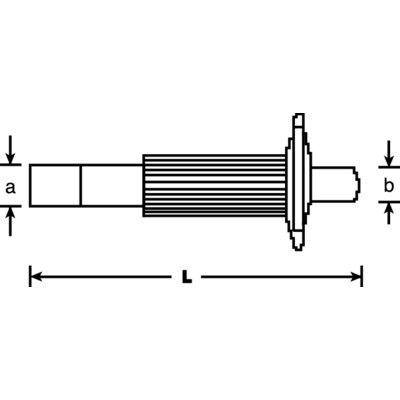 BAHCO Dłuto Mason'a z osłoną na dłoń 250mm 23mm 16mm BAHCO