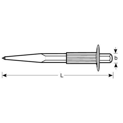 BAHCO Dłuto ostre 250 mm z osłoną na dłoń BAHCO