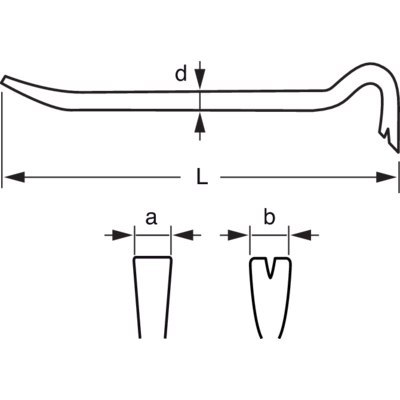 BAHCO Łom wyciągacz 340 mm BAHCO