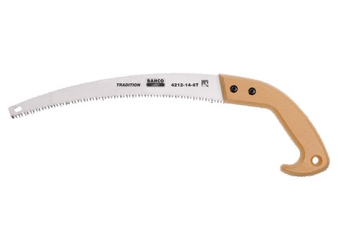 BAHCO Piła sadownicza 350 mm 6Z/Cal z drewnianą rękojeścią ostrzalna BAHCO