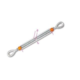 Beta Nakrętka napinająca ucho-ucho (śruba rzymska) M12x150 mm ocynkowana, WFL 1000 kg Robur