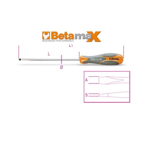 Beta Wkrętak płaski 0,5x3x100 mm, 1290 Beta