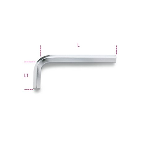 Beta Klucz trzpieniowy imbusowy kątowy chromowany 12 mm, 96 Beta