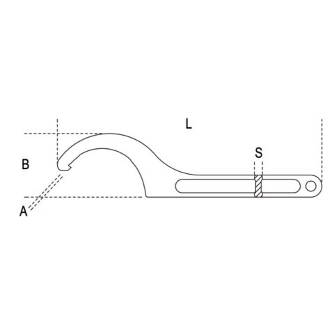 Beta Klucz hakowy z pazurem 135-145 mm, 99 Beta