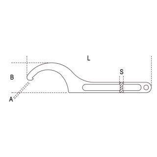 Beta Klucz hakowy z pazurem 40-42 mm, 99 Beta