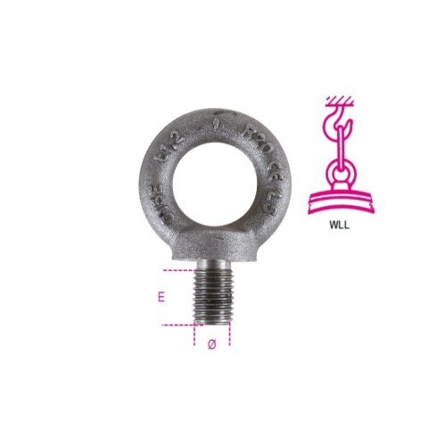 Beta Śruba z uchem M33F, WLL 3900 kg, E 54 mm Robur Beta Śruba z uchem M33F, WLL 3900 kg, E 54 mm Robur