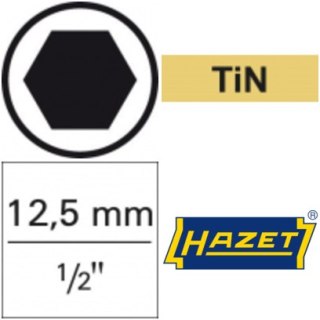 HAZET Nasadka wkrętakowa 1/2" 6-kątna z kulką, 11x100mm, 986L-11 HAZET