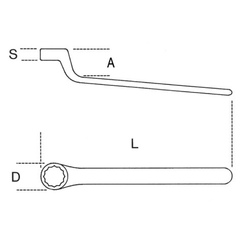 Beta Klucz oczkowy odsadzony izolowany 1000V 10 mm, 89MQ Beta