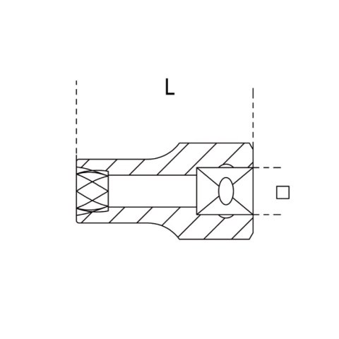 Beta Nasadka specjalna do odkręcania uszkodzonych nakrętek 1/2" 15 mm, 1428 Beta