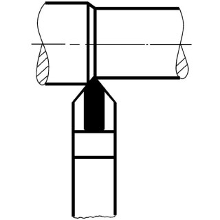 WILKE Nóż tok.węgl.DIN4975 25x16x140mm P25/30 WILKE