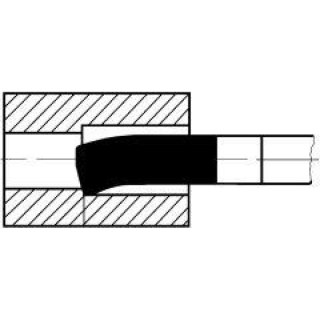 WILKE Nóż wytacz.do naroży HSSE DIN4954R,okrągły 8x140mm WILKE