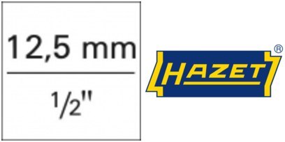 HAZET Grzechotka teleskopowa 1/2", 414-614mm, z płynną regulacją, 916HPLG HAZET