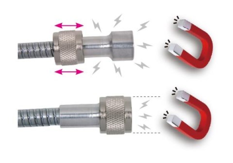 King Tony CHWYTAK GIĘTKI Z KOŃCÓWKĄ MAGNETYCZNĄ 381mm, średnica końcówki 18mm, udźwig 3KG King Tony