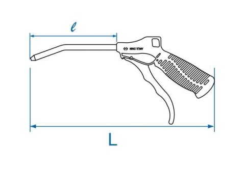 King Tony PISTOLET DO PRZEDMUCHIWANIA 1/4" 100mm King Tony