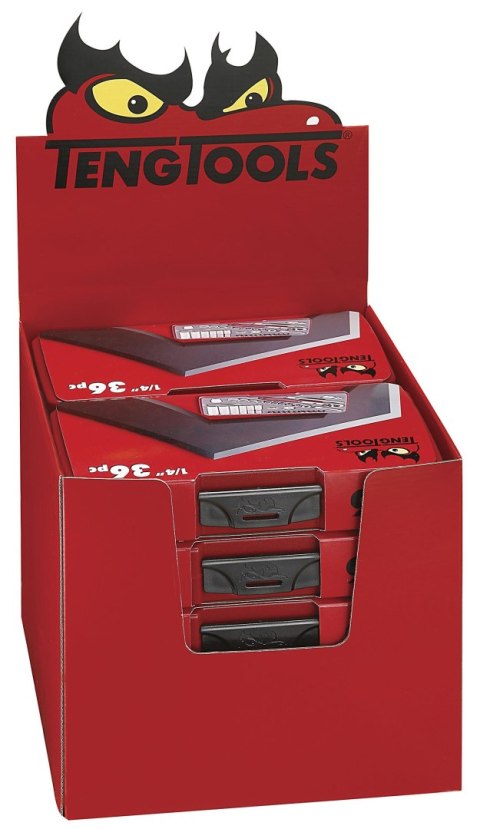 Teng Tools Stojak ekspozycyjny do zestawów kluczy nasadowych T3834, Teng Tools DIS09A