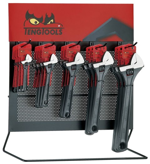 Teng Tools Stojak ekspozycyjny z kluczami nastawnymi Teng Tools DIS-ADJ38