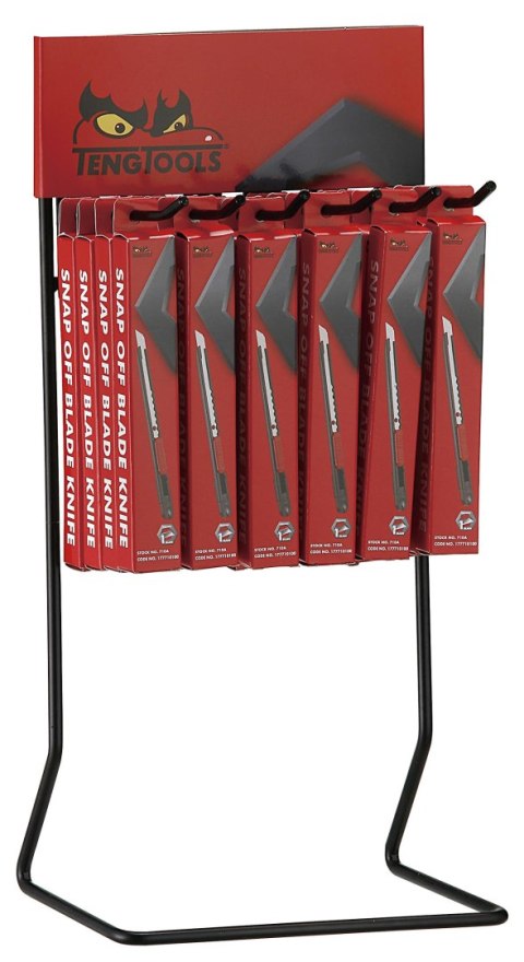 Teng Tools Stojak ekspozycyjny z nożami z ostrzami odłamywanymi Teng Tools DIS-710A