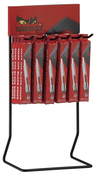 Teng Tools Stojak ekspozycyjny z nożami z ostrzami odłamywanymi Teng Tools DIS-710F