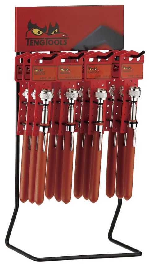 Teng Tools Teleskopowe chwytaki magnetyczne na stojaku ekspozycyjnym Teng Tools DIS-581TMP