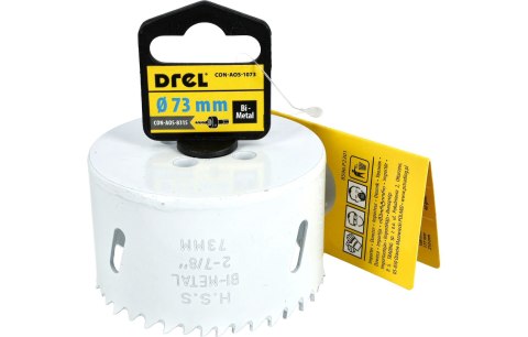 Drel Otwornica Bimetalowa 73 mm CON-AOS-1073 Drel Otwornica Bimetalowa 73 mm CON-AOS-1073